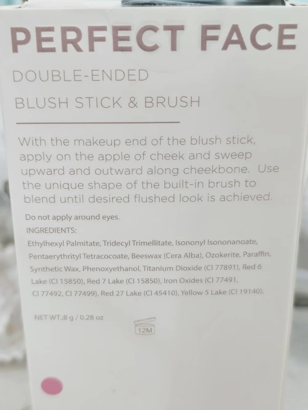 Double-Ended Blush Stick & Brush - Pink